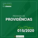 Pedidos de Providências da Sessão nº 015/2020